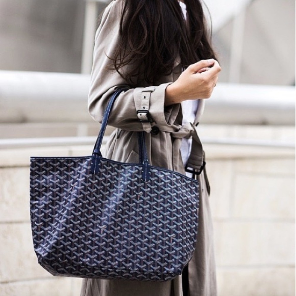 GOYARD Navy St Louis PM Tote